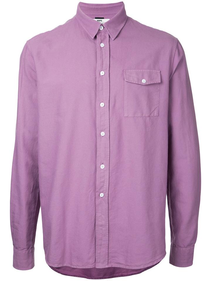 Hope - 'air' Shirt - Men - Cotton - 44, Pink/purple, Cotton