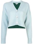 Opening Ceremony Cashmere Cropped Cardigan - Blue