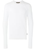 Michael Kors Ribbed Trim Sweatshirt, Men's, Size: Medium, White, Cotton