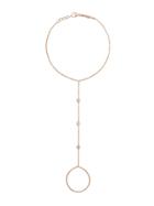 Jacquie Aiche Diamond And 14k Rose Gold Finger Bracelet