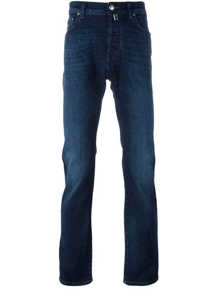 Jacob Cohen Regular Length Jeans, Men's, Size: 32, Blue, Cotton/polyester/spandex/elastane