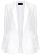Sport Max Code Fitted Lightweight Jacket - White