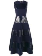 Roksanda Wren Sleeveless Dress, Women's, Size: 14, Blue, Acetate/polyamide/silk/spandex/elastane