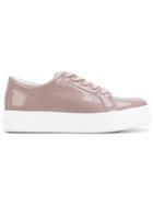 Max Mara Lace-up Sneakers - Pink & Purple