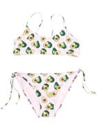 Mc2 Saint Barth Kids Jaiden Heart Pit Bikini - Pink