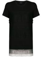 Twin-set Sheer-panel T-shirt - Black