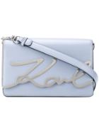 Karl Lagerfeld K/signature Shoulder Bag - Blue