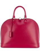Louis Vuitton Vintage Alma Gm Tote Bag - Red