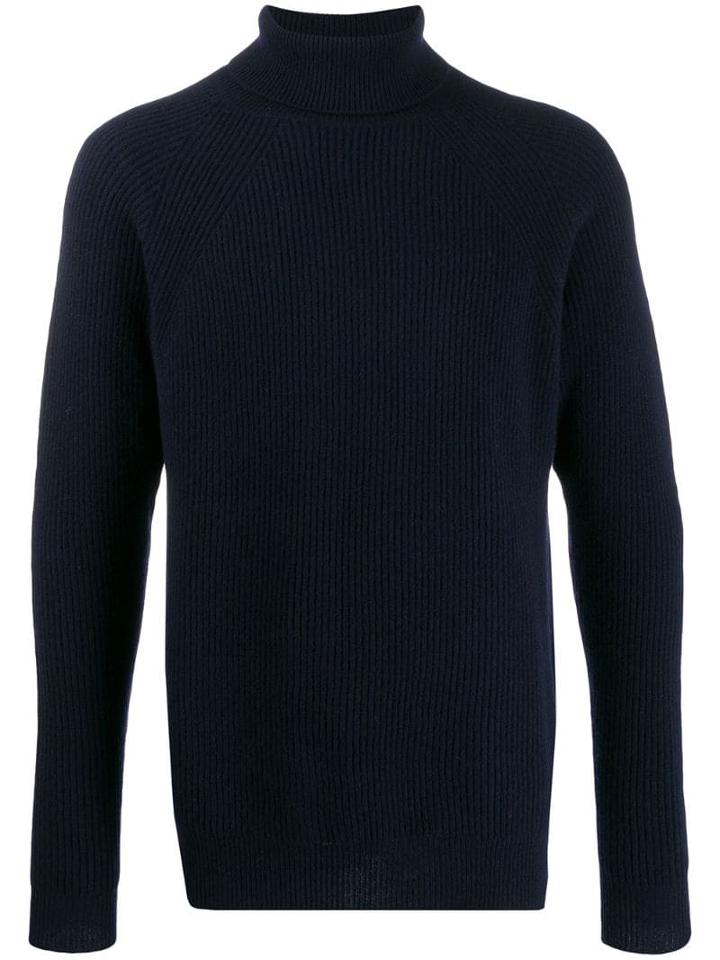 Paltò Rollneck Knit Sweater - Blue