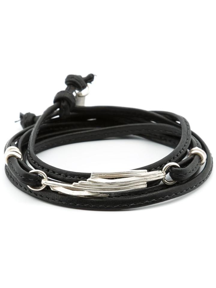 1-100 Serrated Bead Wrap Bracelet