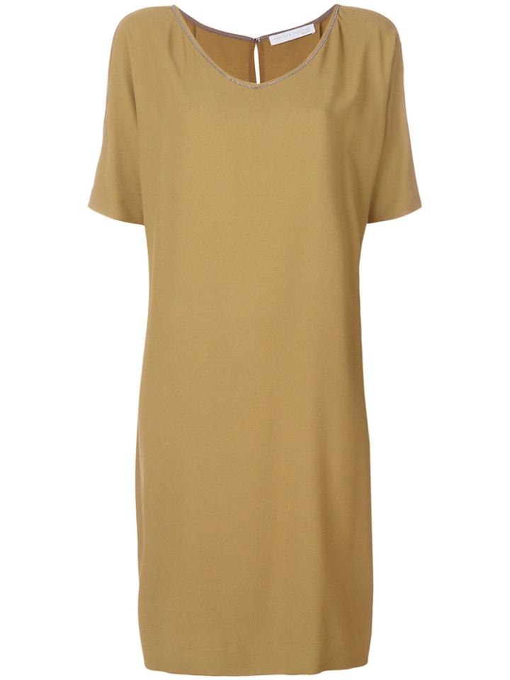 Fabiana Filippi Shift Dress - Brown