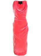 Vivienne Westwood Anglomania Virginia Cowl Neck Dress - Pink