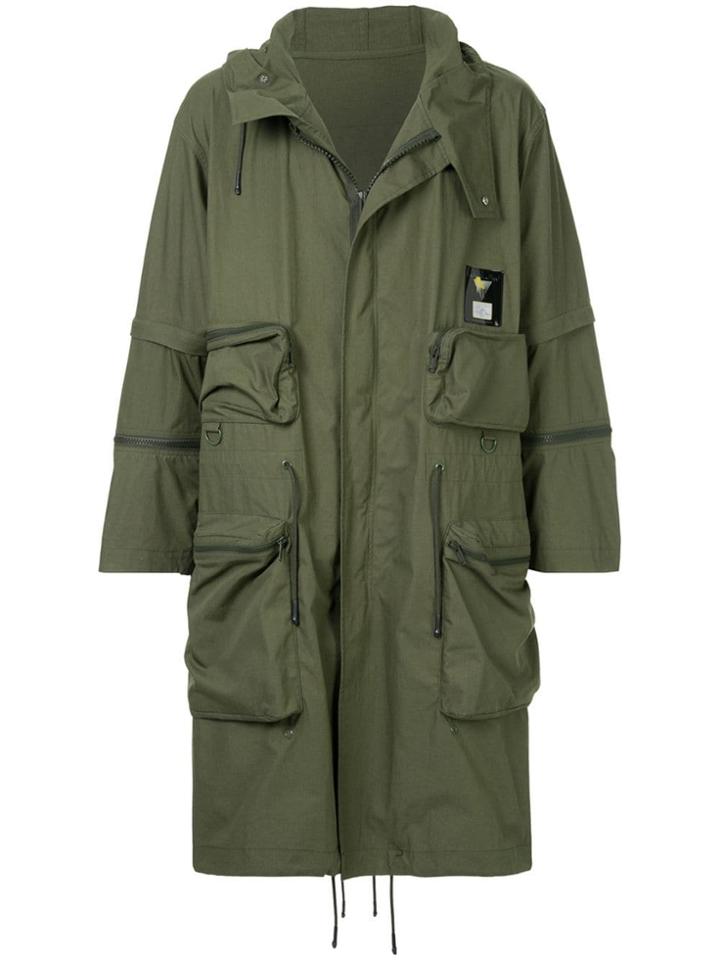 Undercover Graphic Raincoat - Green