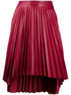 Isaac Sellam Experience Pleated Midi Skirt - Red