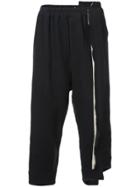 By Walid Cropped Layered Trousers - Black