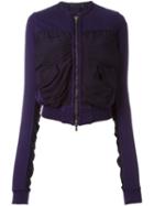 Haider Ackermann Front Pocket Bomber Jacket, Women's, Size: Small, Pink/purple, Cotton