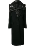 Juun.j Padded Single-breasted Coat - Black