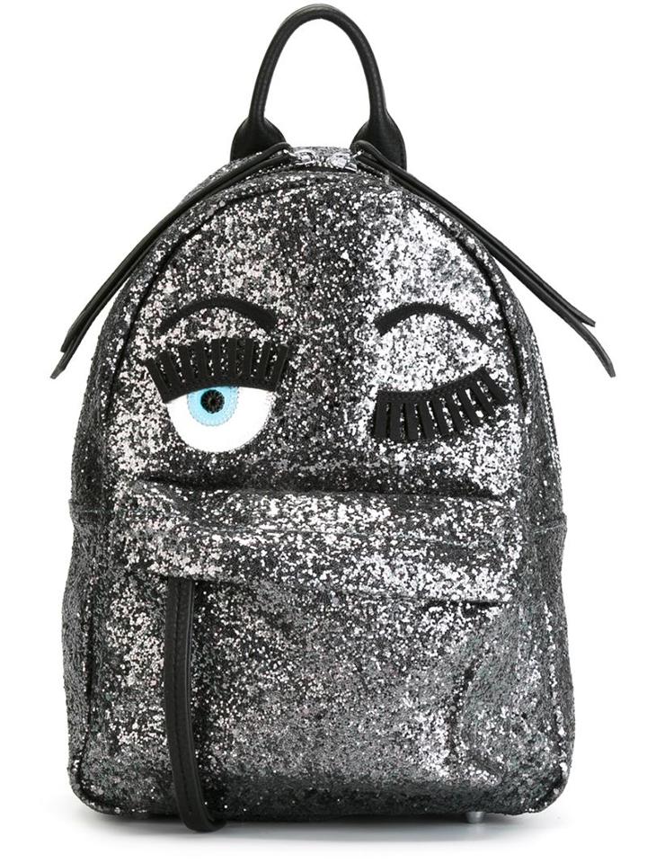 Chiara Ferragni Flirting Backpack, Black, Leather/pvc