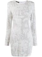 Balmain Studded Bodycon Dress - White