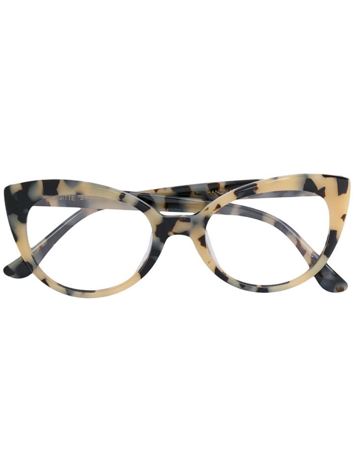 Kyme Brigitte Cat Eye Glasses - Nude & Neutrals