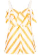 Comme Moi Striped Top - Yellow & Orange