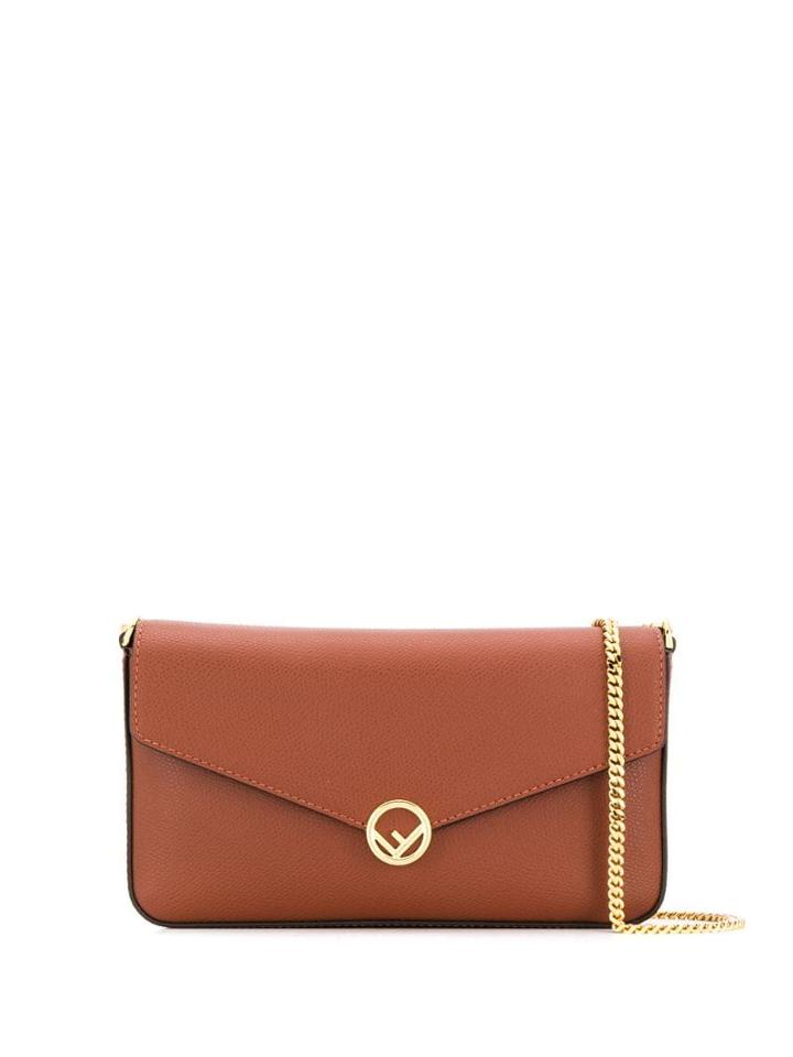 Fendi F Is Fendi Wallet On Chain - Brown