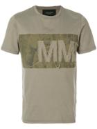 Mr & Mrs Italy Distressed Logo Panel T-shirt - Green