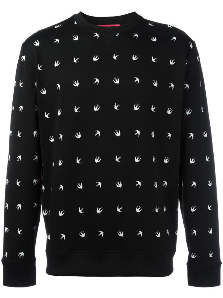 Atlantic Stars Stars Patch Appliqué Sweater - Black