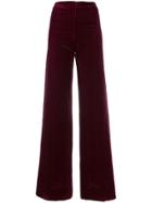 Emanuel Ungaro Pre-owned 1970's Wide-leg Trousers - Red