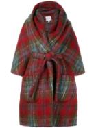 Delpozo Tartan Robe Coat