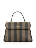 Fendi Pre-owned Striped Pattern Handbag - Brown