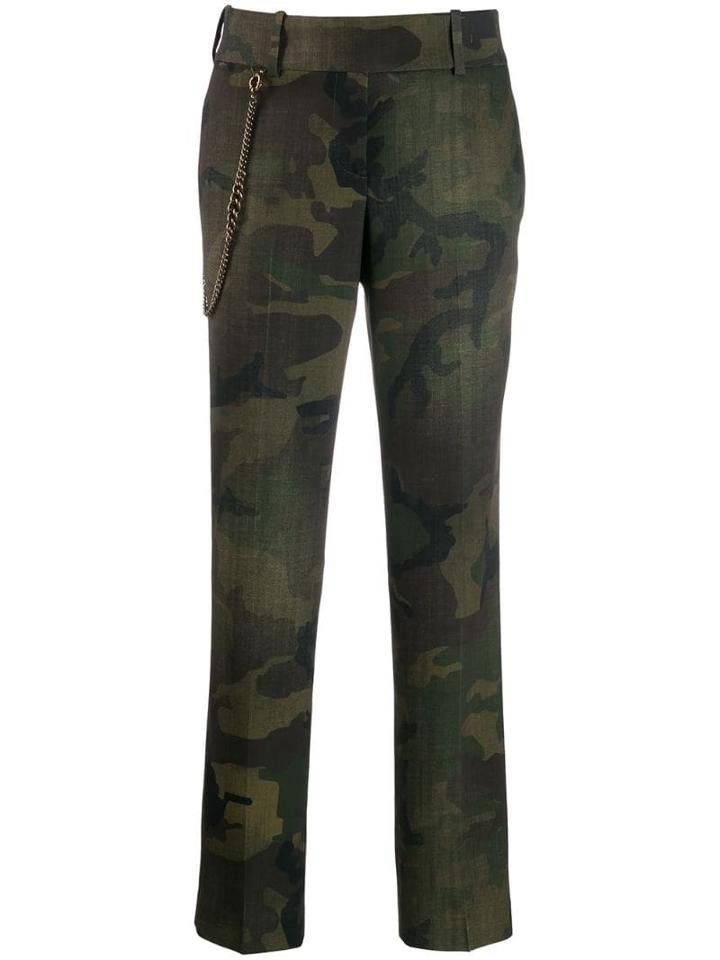 Ermanno Scervino Camouflage Print Trousers - Green