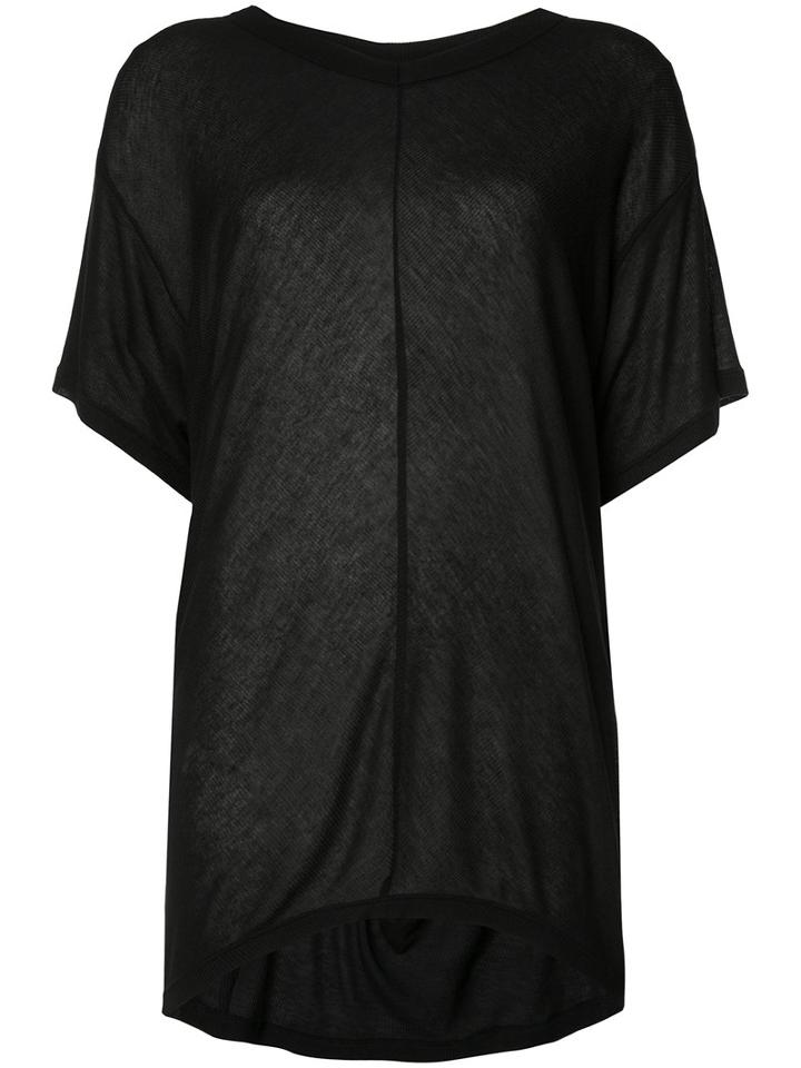 Ann Demeulemeester Slit Back Top, Women's, Size: 38, Black, Rayon/cashmere