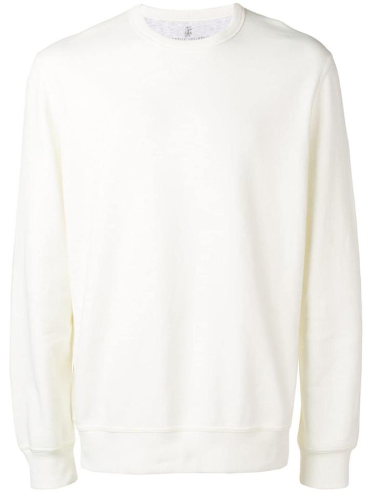Brunello Cucinelli Long Sleeved Sports T-shirt - White