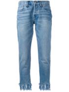 3x1 - Tassel Fringe Jeans - Women - Cotton - 28, Blue, Cotton