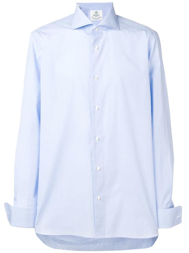 Borrelli Plain Button Down Shirt - Blue