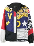 Versace News Print Windbreaker - White