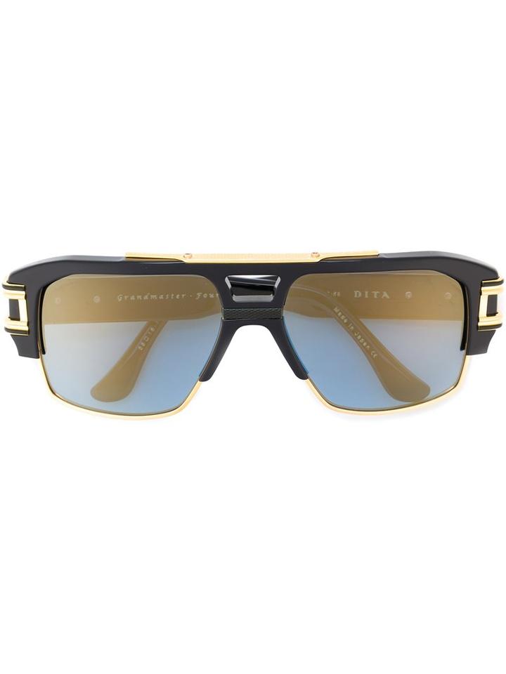 Dita Eyewear 'grandmaster Four' Sunglasses, Adult Unisex, Black, Acetate/titanium/18kt Gold