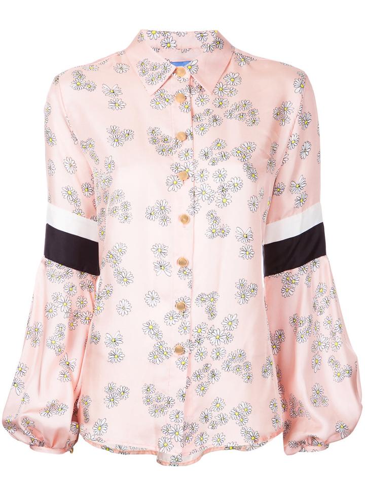 Macgraw - Bloom Blouse - Women - Silk - 10, Pink/purple, Silk