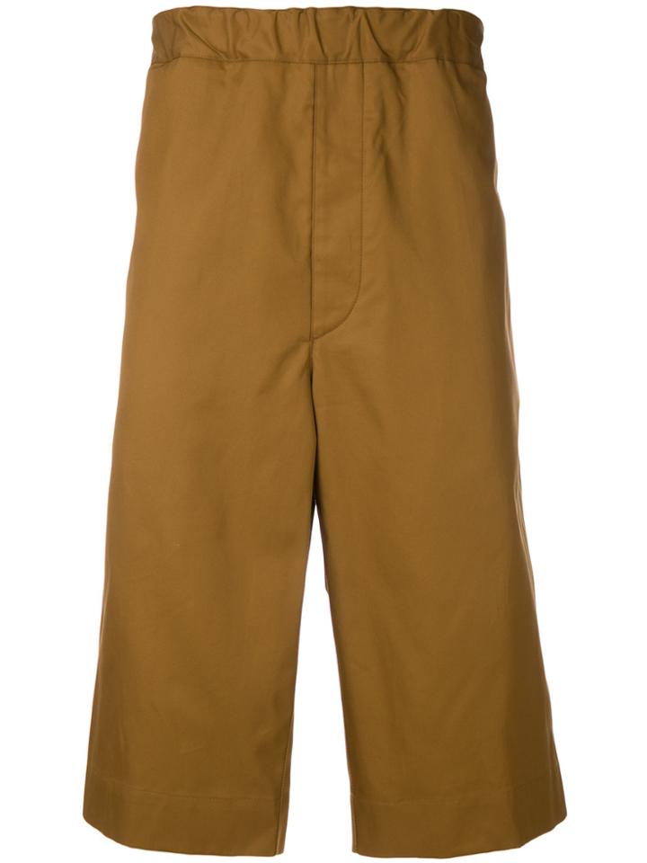 Jil Sander High-waisted Chino Shorts - Brown