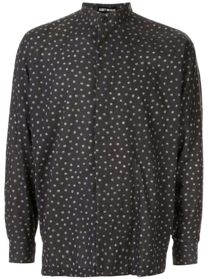 Issey Miyake Pre-owned Bleached Polka Dots Shirt - Blue