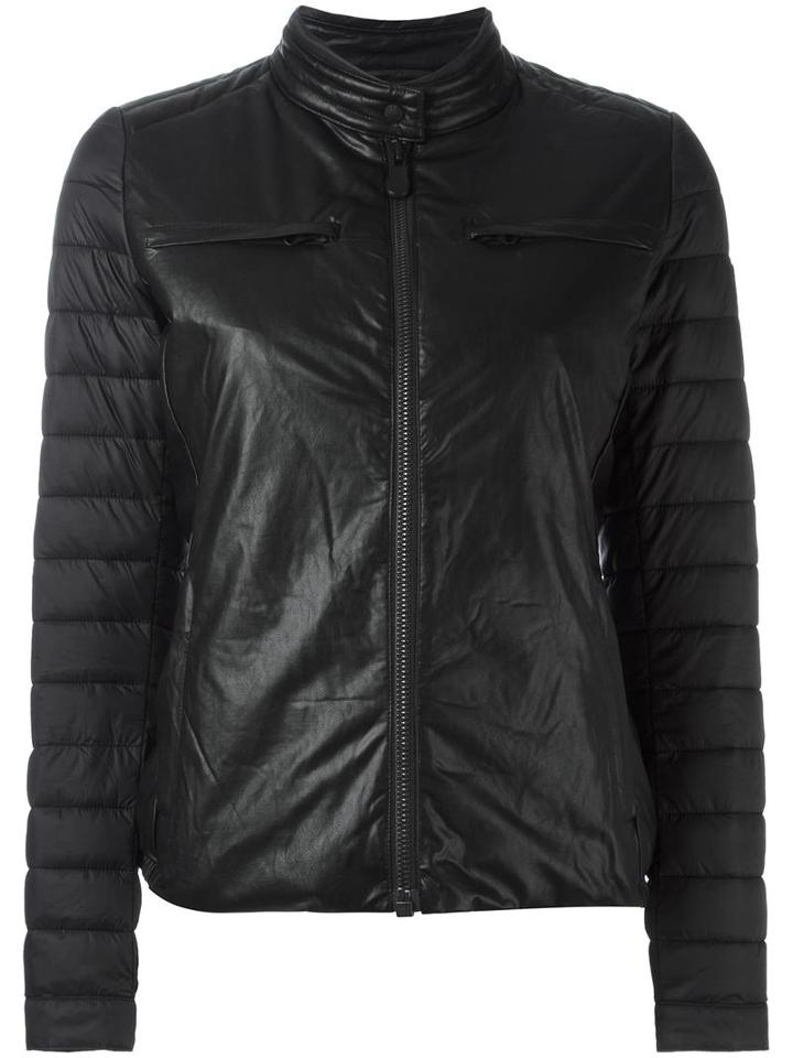 Save The Duck Padded Jacket, Women's, Size: 4, Black, Polyurethane/viscose/nylon/polyester
