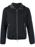 Emporio Armani Zip Up Hooded Jacket, Men's, Size: Medium, Blue, Polyester/modal