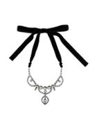 Miu Miu Maxi Charm Necklace - Black