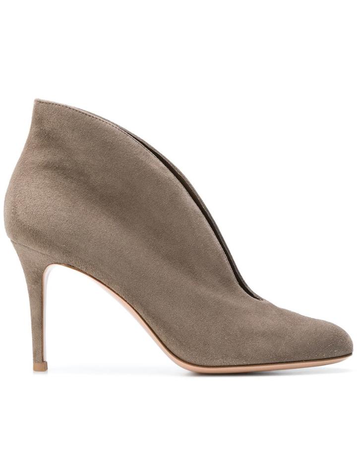 Gianvito Rossi Vamp Booties - Grey