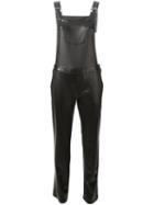Ermanno Scervino Faux Leather Dungarees