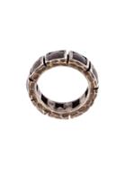 Nak Armstrong Geometric Ring, Women's, Size: 6 3/4, Grey