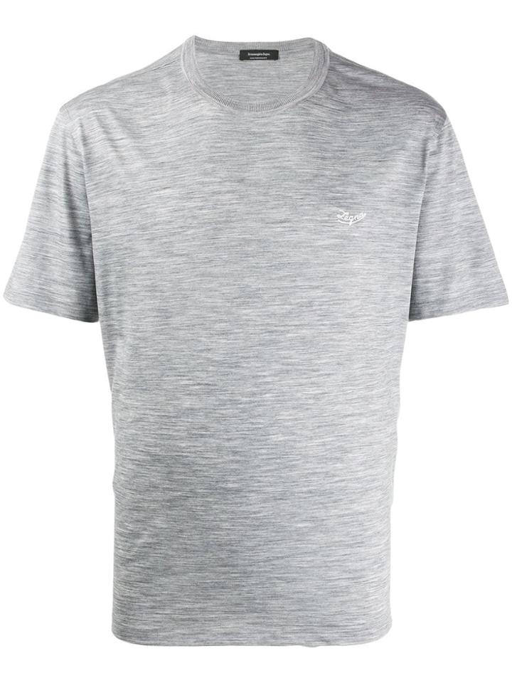 Ermenegildo Zegna Short Sleeved Wool T-shirt - Grey