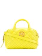 Versace Logo Quilted Shoulder Bag - Yellow