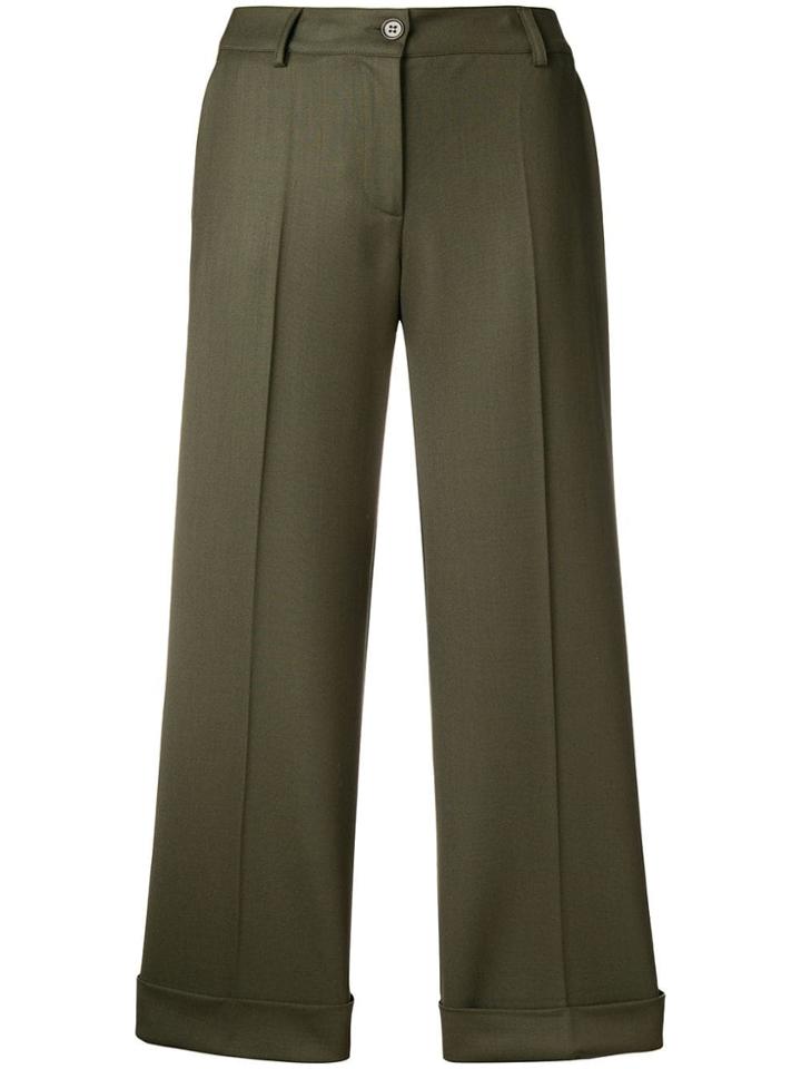 P.a.r.o.s.h. Lili Creased Culottes - Green